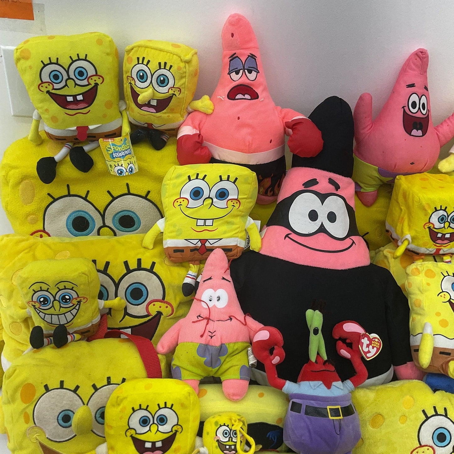 Preowned Spongebob Squarepants Stuffed Toys Plush LOT 13 lbs Patrick Star Mixed - Warehouse Toys