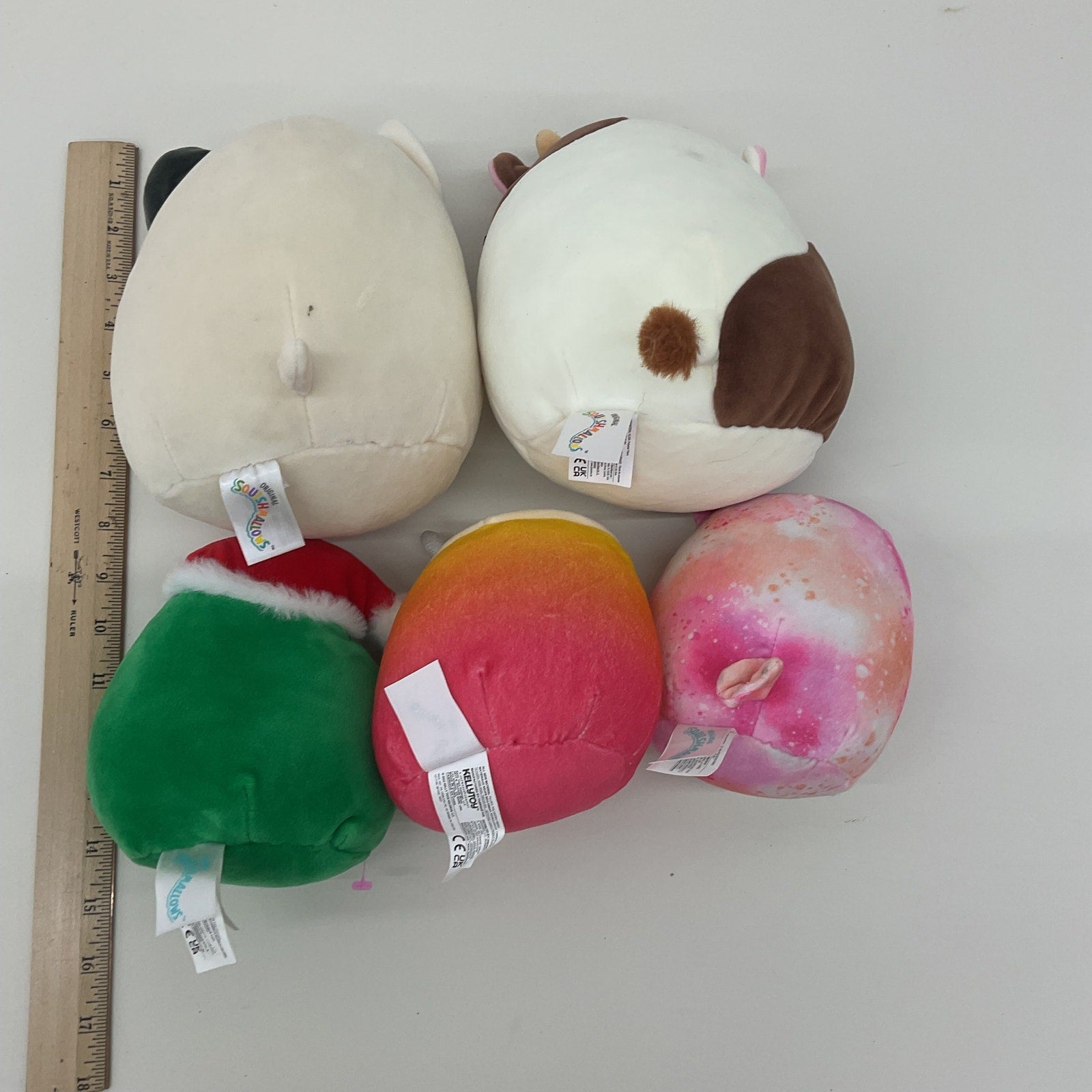 Preowned Squishmallows Food Holiday Animal Character Plush Dolls LOT Boba Owl - Warehouse Toys