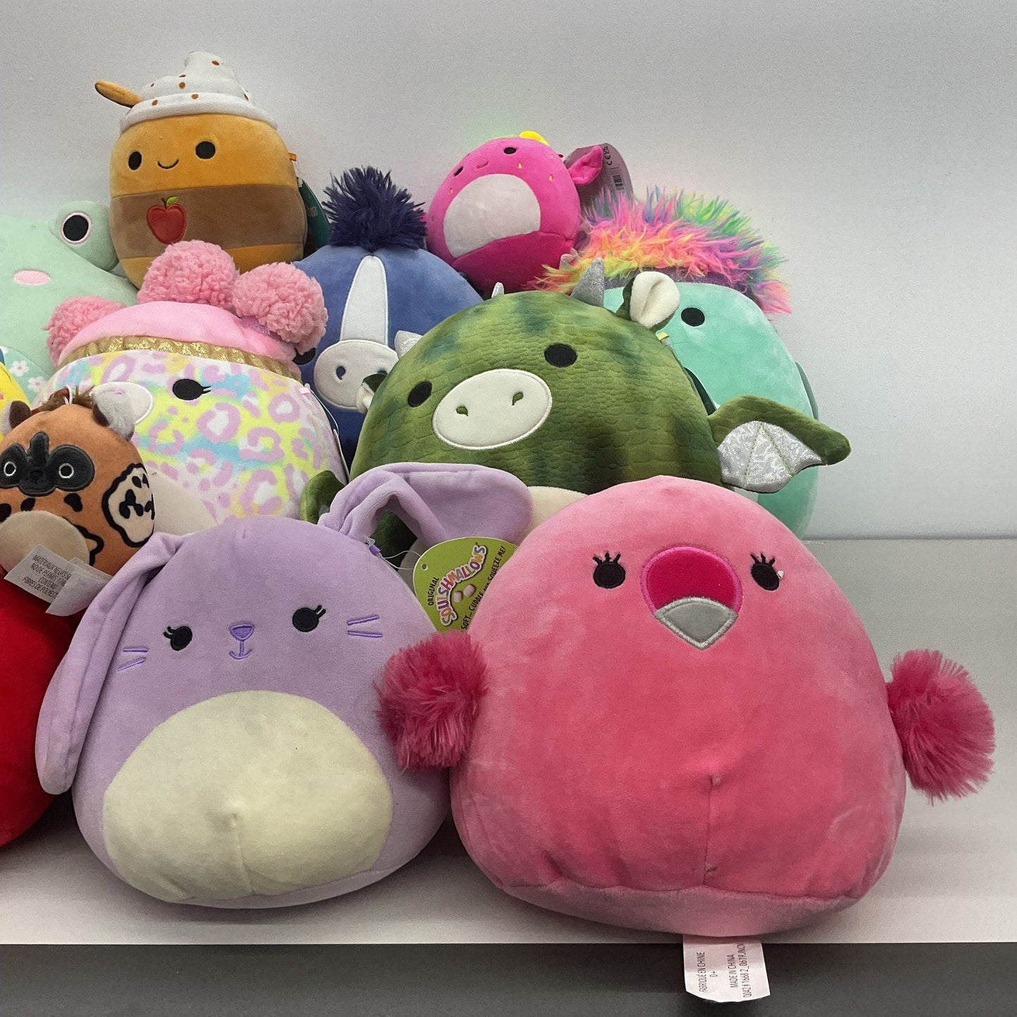 Preowned Squishmallows Kellytoy Multicolor Stuffed Animal Toy Whollesale Lot - Warehouse Toys