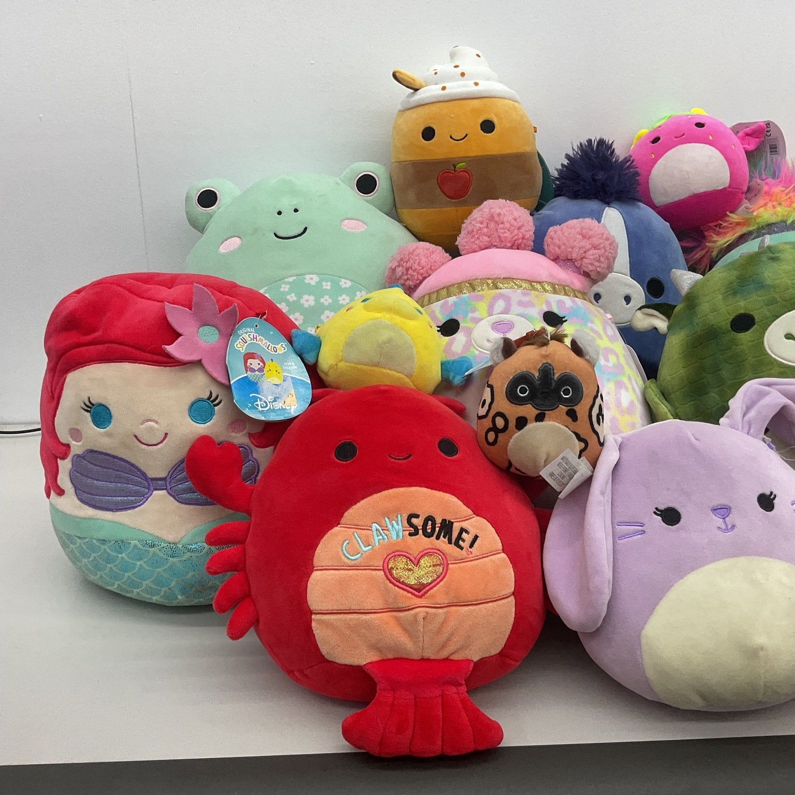 Preowned Squishmallows Kellytoy Multicolor Stuffed Animal Toy Whollesale Lot - Warehouse Toys