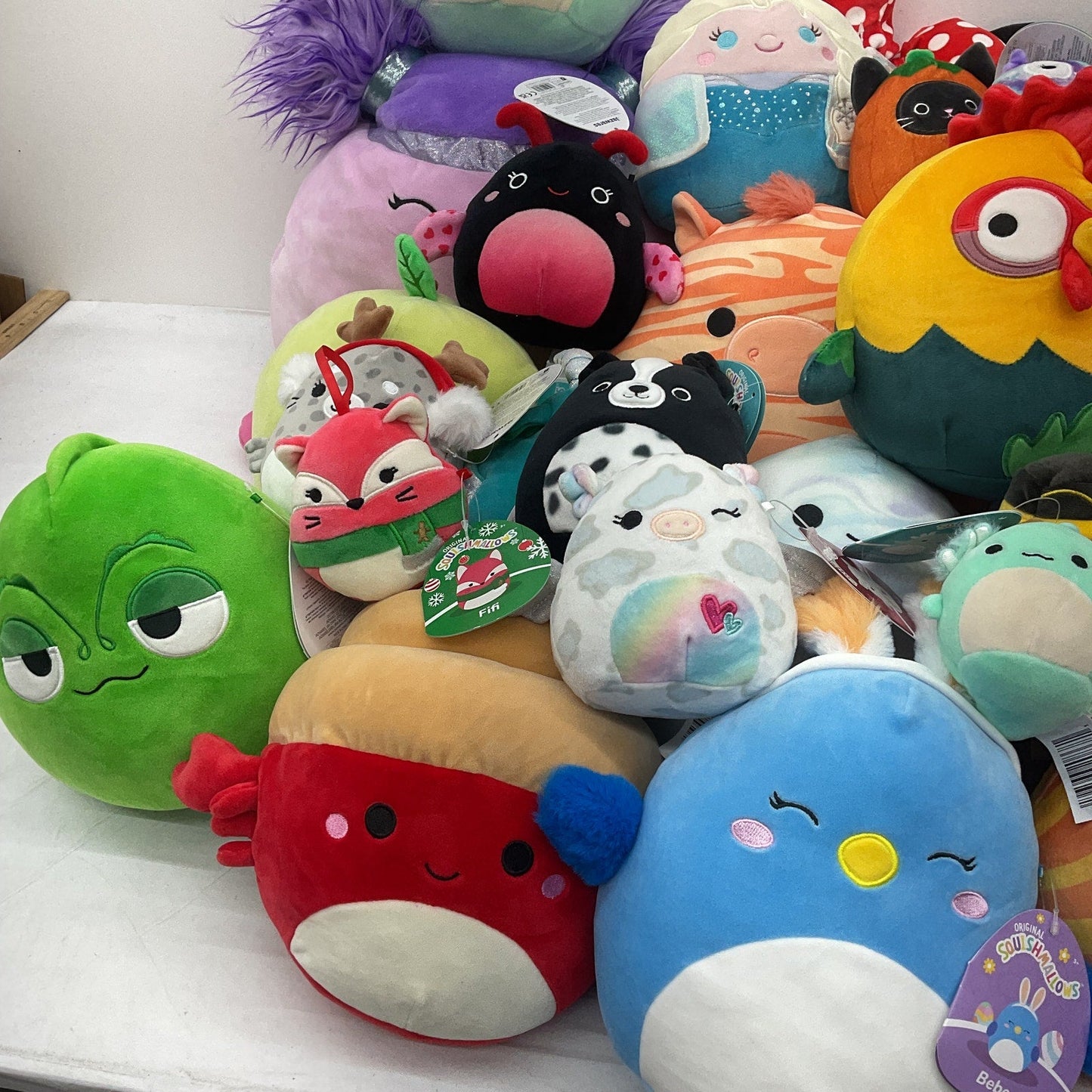 Preowned Squishmallows Mixed Huge LOT 14 lbs Disney Hermit Crab Corn Penguin - Warehouse Toys