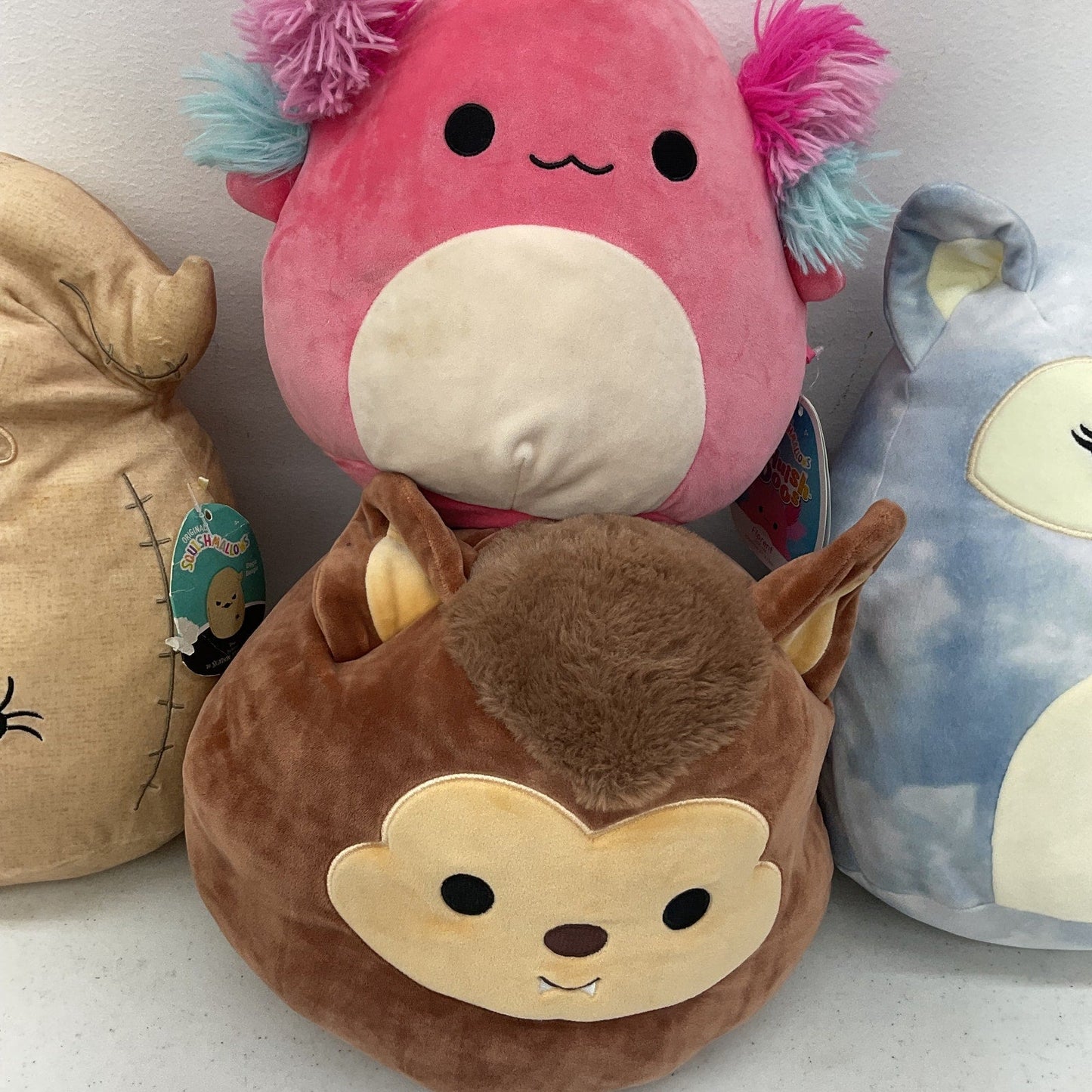 Preowned Squishmallows Multicolor Stuffed Animals LOT Oogie Boogie Werewolf - Warehouse Toys