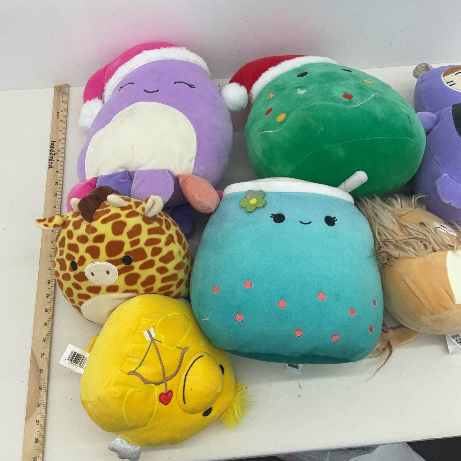 Preowned Squishmallows Plush LOT 13 lbs Mixed Characters Lilo Woodstock Mallard - Warehouse Toys