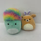 Preowned Squishmallows Plush Toys LOT of 3, Purple Owl Brown Bear Green Plant - Warehouse Toys