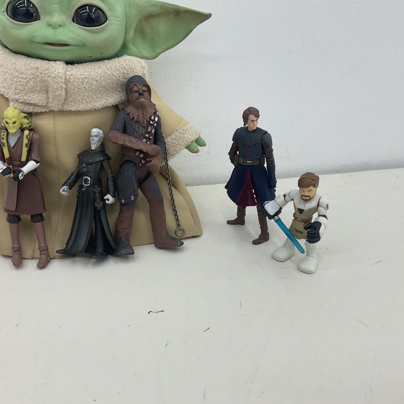 Preowned Star Wars Action Figure Collection Mini Toy Figures LOT Baby Grogu Doll - Warehouse Toys