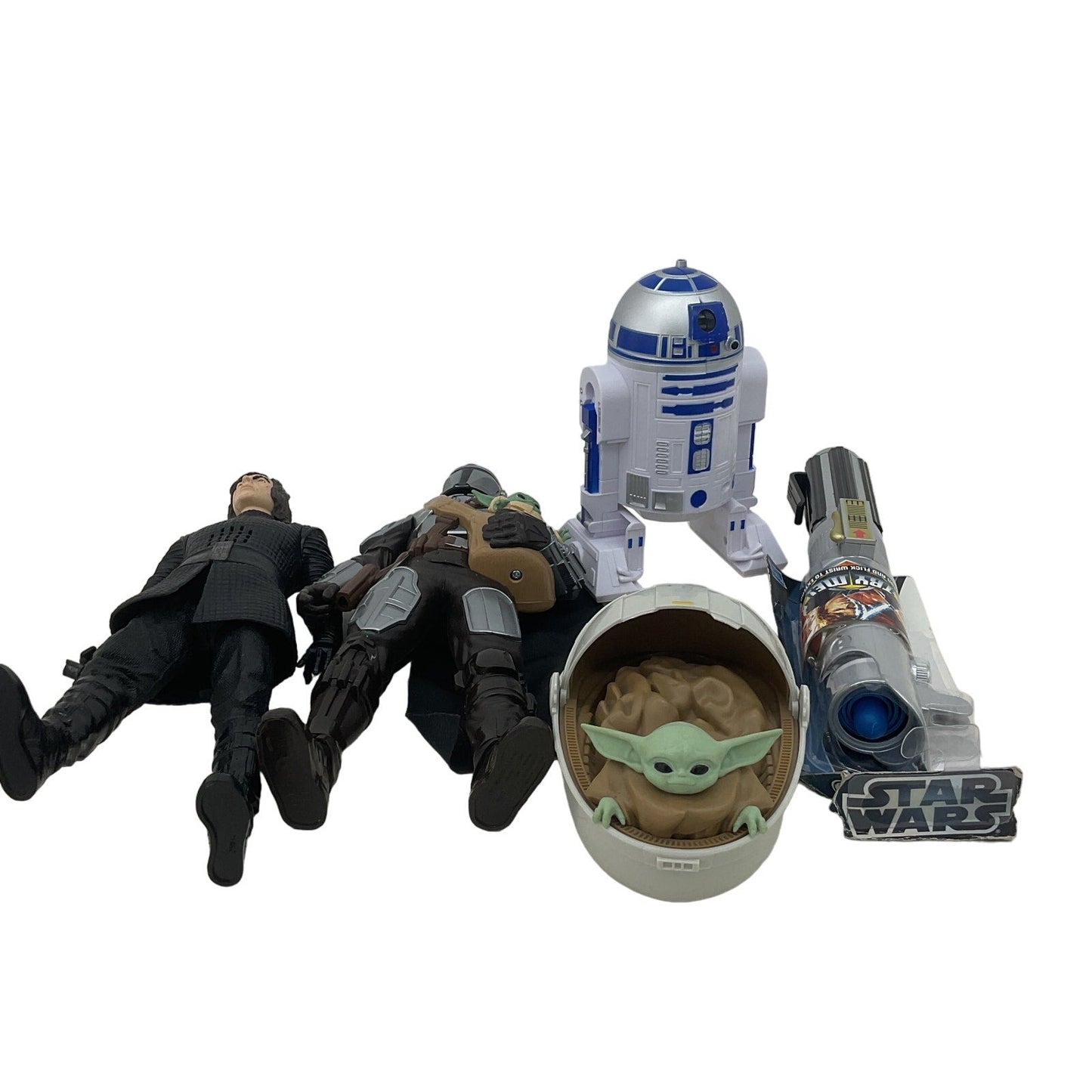 Preowned Star Wars Action Figure Collection Mixed R2 D2 Grogu Loose Mix - Warehouse Toys