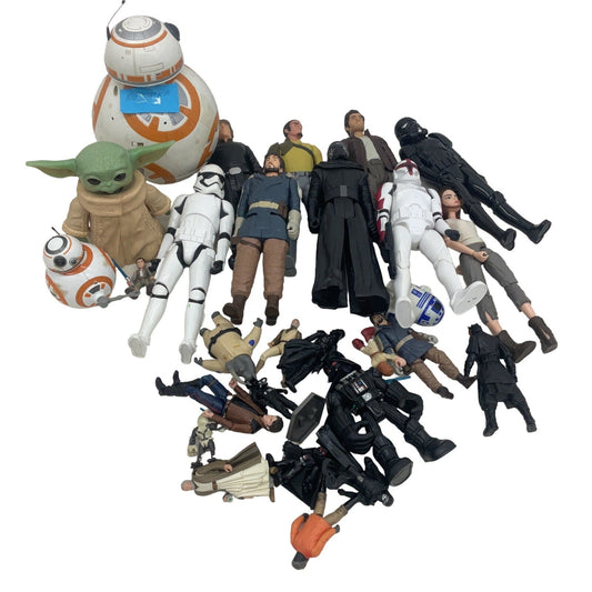 Preowned Star Wars Action Figure Collection Toys Figures LOT 10 lbs Droids Grogu - Warehouse Toys