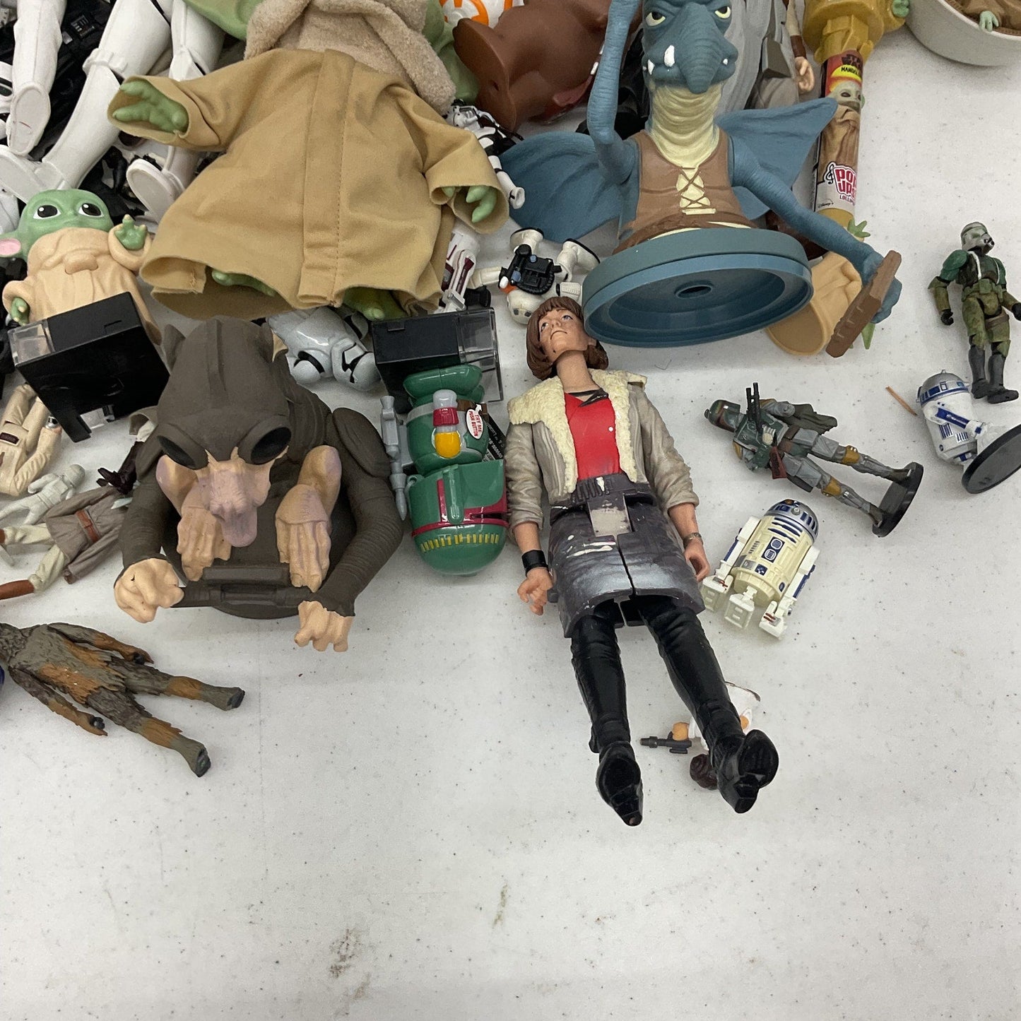 Preowned Star Wars Action Figure Collection Toys Figures LOT 11 lbs Droids Grogu - Warehouse Toys