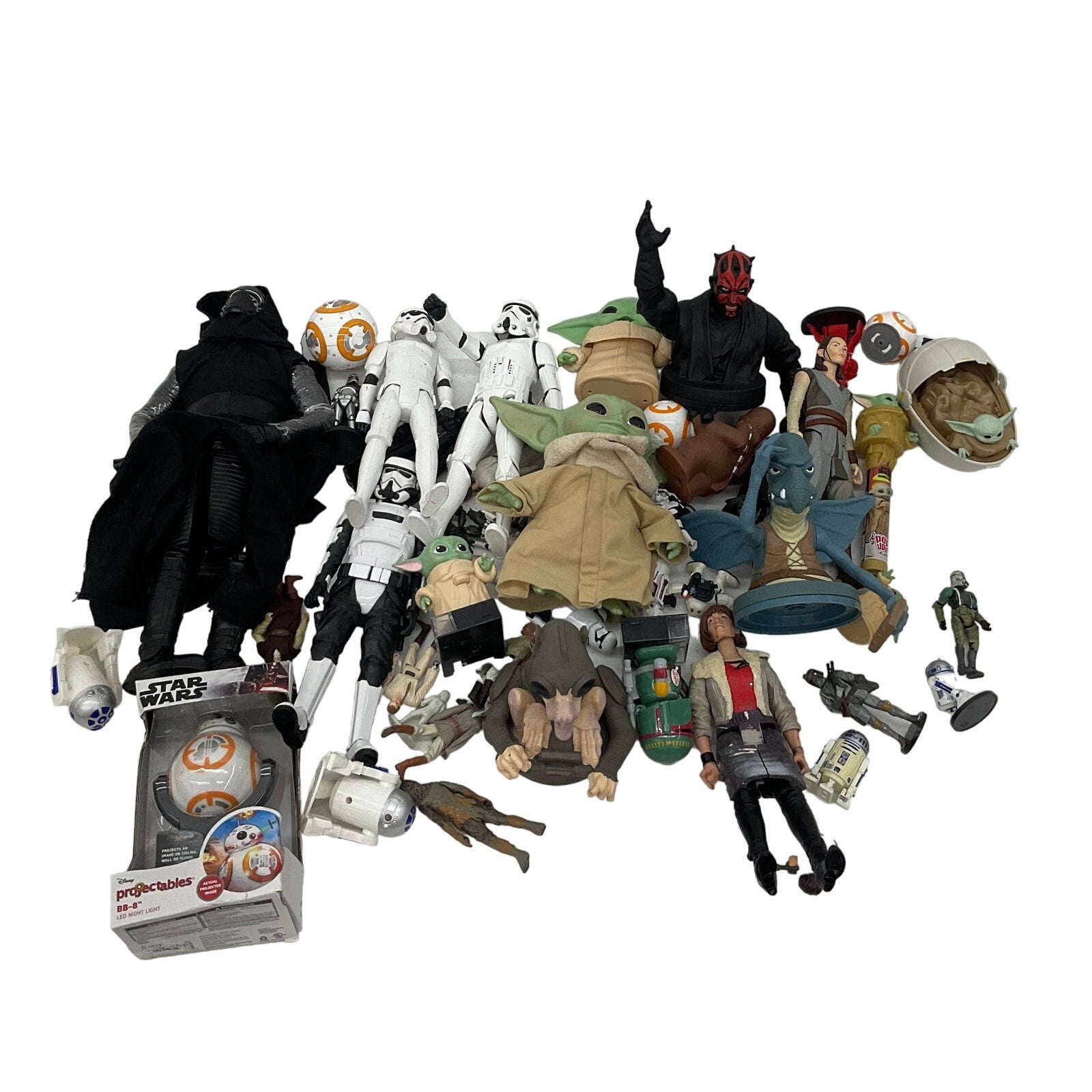 Preowned Star Wars Action Figure Collection Toys Figures LOT 11 lbs Droids Grogu - Warehouse Toys