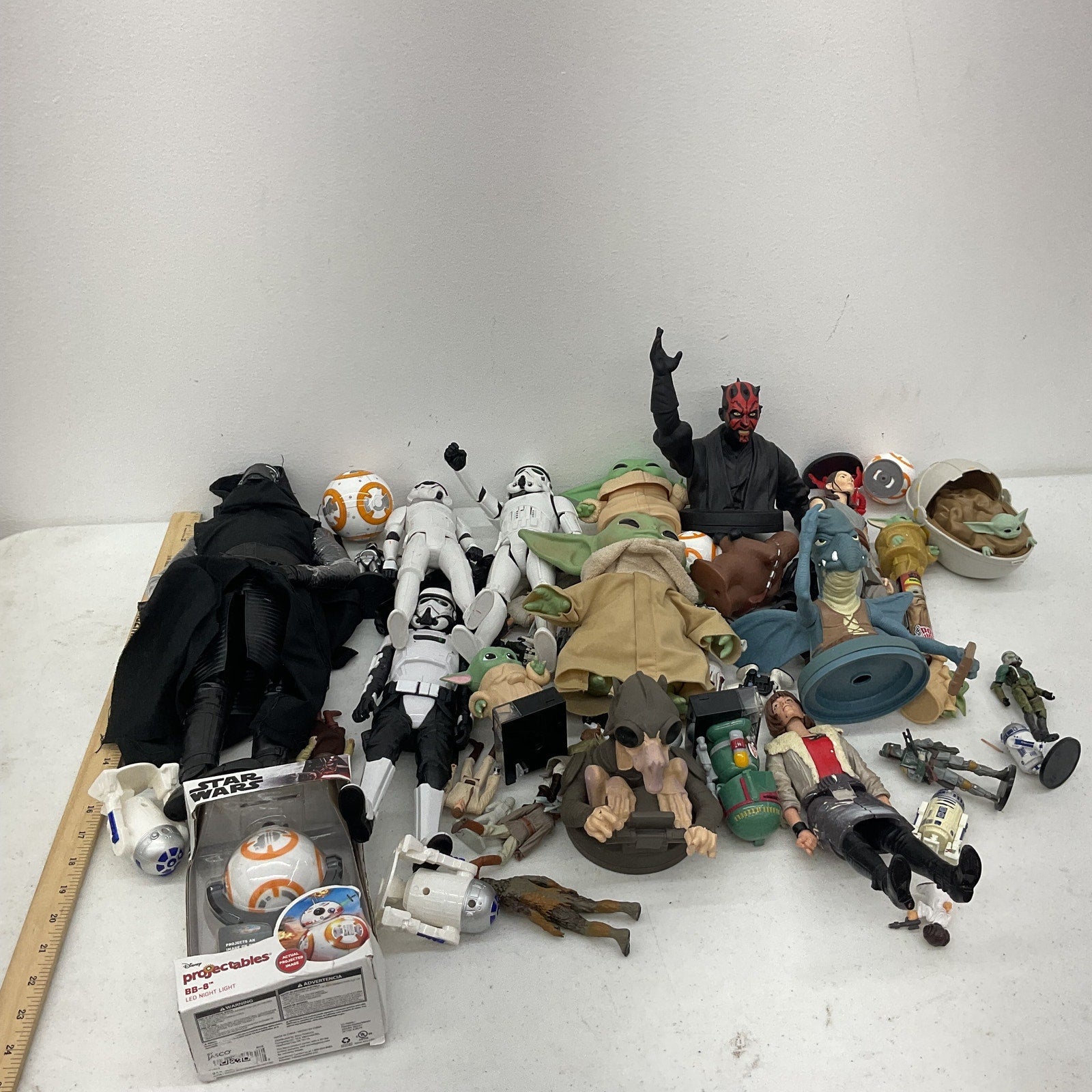 Preowned Star Wars Action Figure Collection Toys Figures LOT 11 lbs Droids Grogu - Warehouse Toys