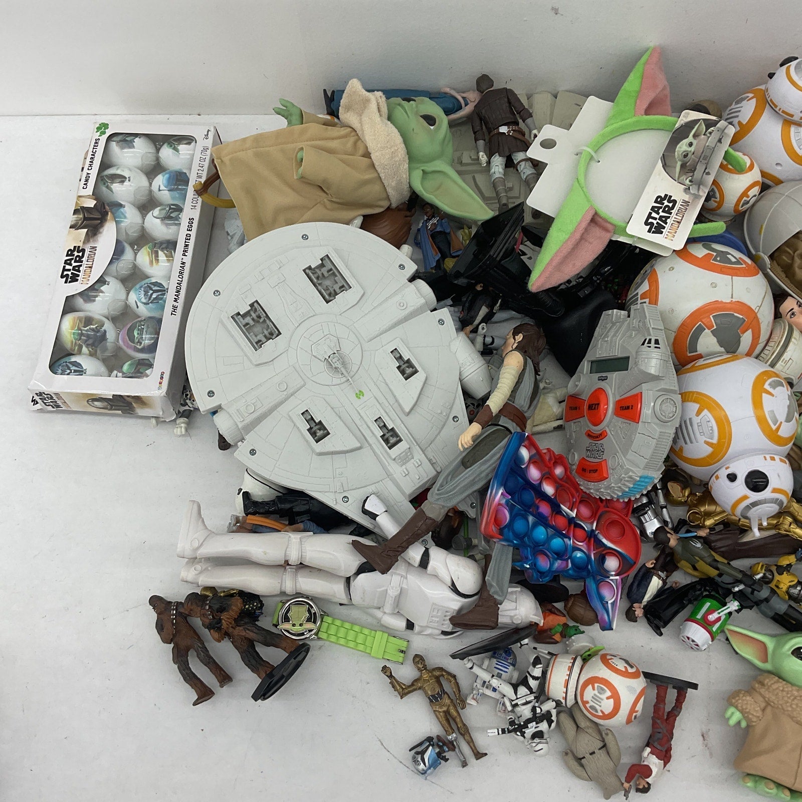 Preowned Star Wars Action Figure Collection Toys Figures LOT 14 lbs Droids Grogu - Warehouse Toys