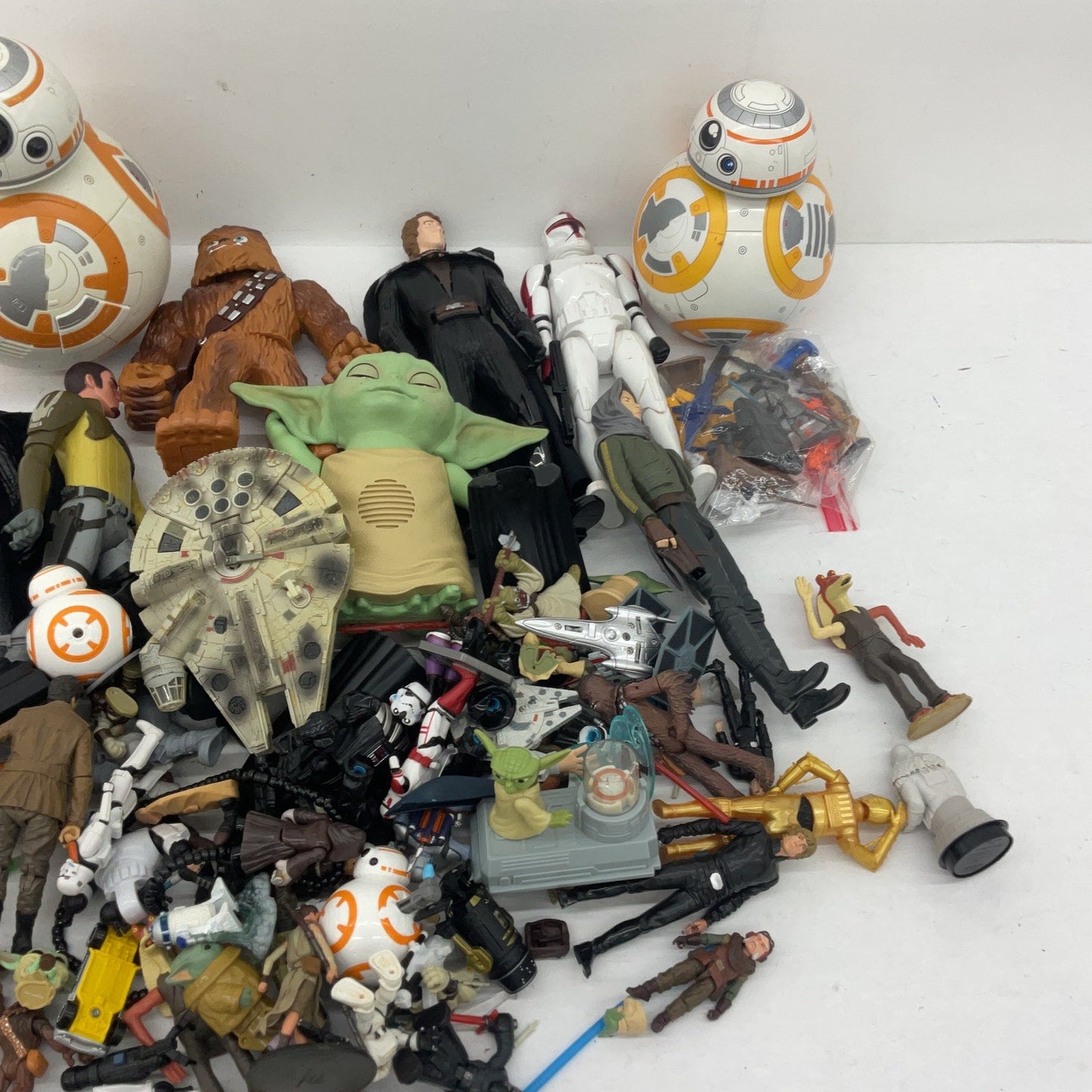 Preowned Star Wars Action Figure Collection Toys Figures LOT 15 lbs Droids Grogu - Warehouse Toys