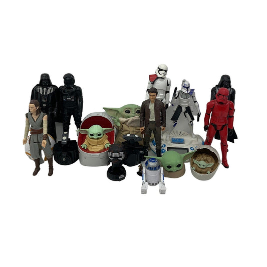 Preowned Star Wars Action Figure Collection Toys Figures LOT 9 lbs Mixed Random - Warehouse Toys