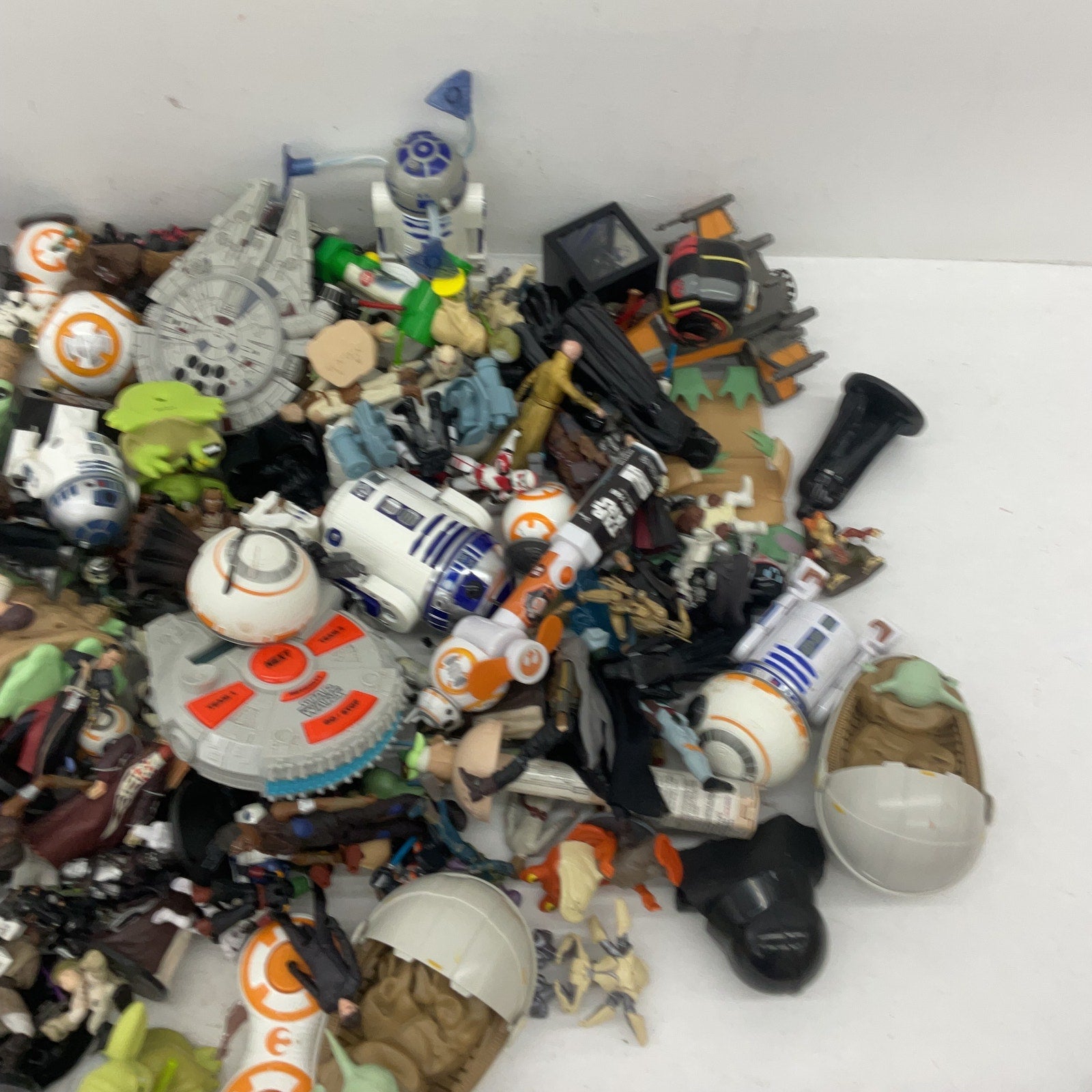 Preowned Star Wars Action Figure Collection Toys Figures LOT Droids Grogu 20 lbs - Warehouse Toys