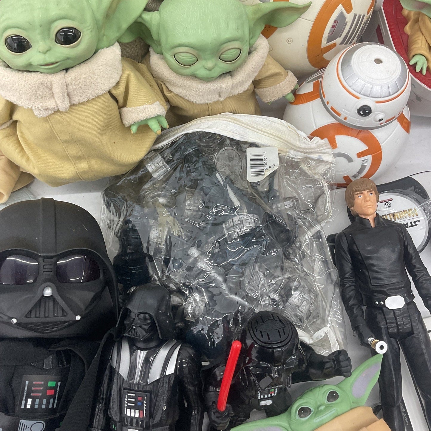 Preowned Star Wars Action Figure Collection Toys Figures LOT Droids Grogu 25 lbs - Warehouse Toys