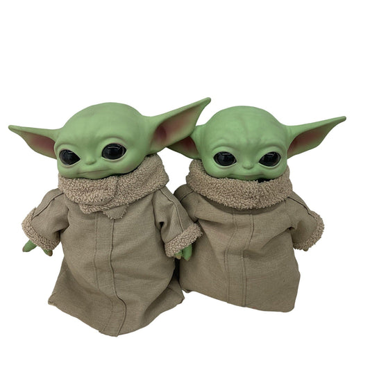 Preowned Star Wars Baby Grogu Soft Body Rubber Head Plush Stuffed Animals Toys - Warehouse Toys