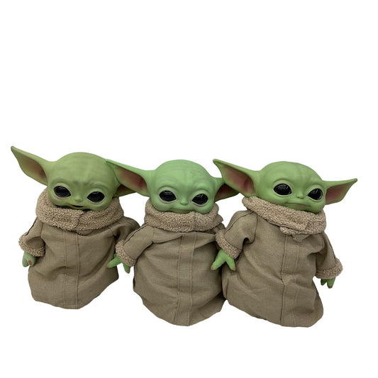 Preowned Star Wars LOT of 3 Baby Grogu Mandalorian Plush Dolls Stuffed Toys - Warehouse Toys