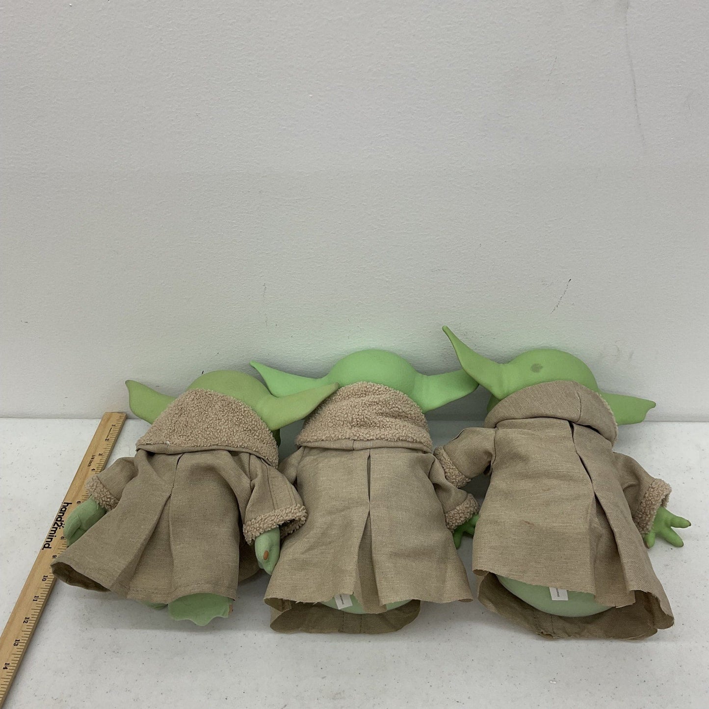 Preowned Star Wars LOT of 3 Baby Grogu Mandalorian Plush Dolls Stuffed Toys - Warehouse Toys