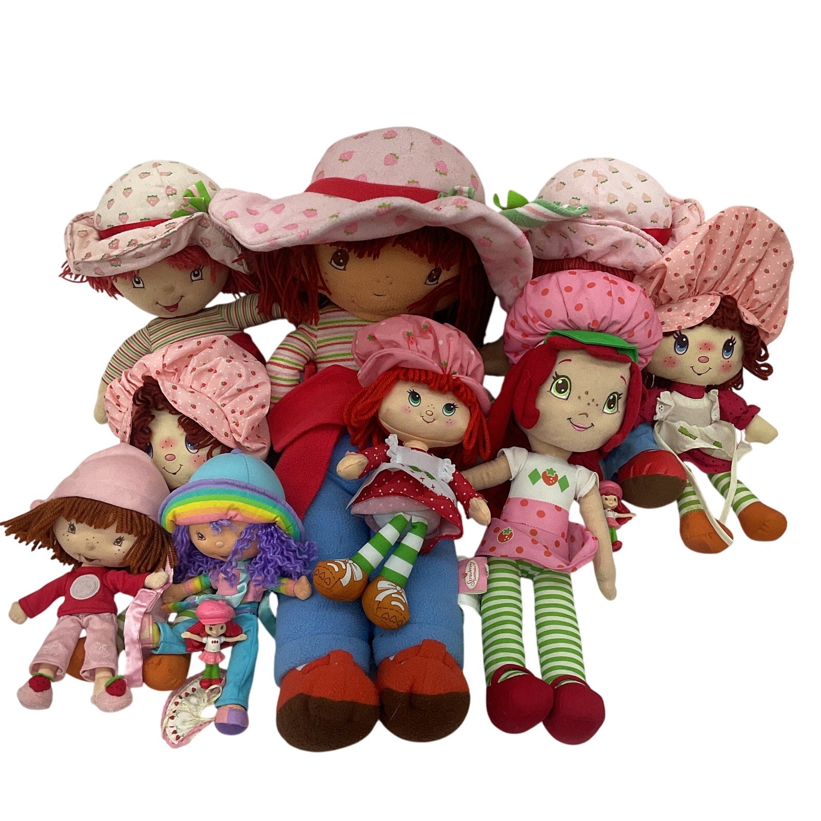 Preowned Strawberry Shortcake Character Plush Play Dolls Stuffed Toys LOT 5 lbs - Warehouse Toys