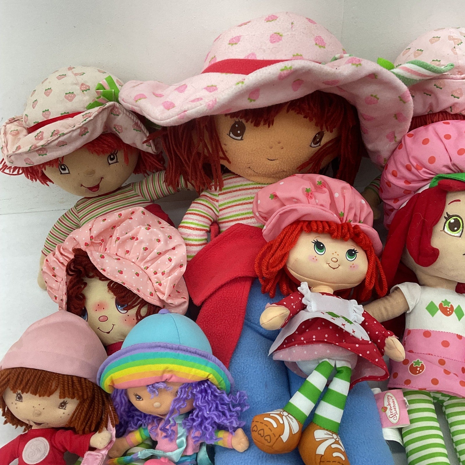 Preowned Strawberry Shortcake Character Plush Play Dolls Stuffed Toys LOT 5 lbs - Warehouse Toys