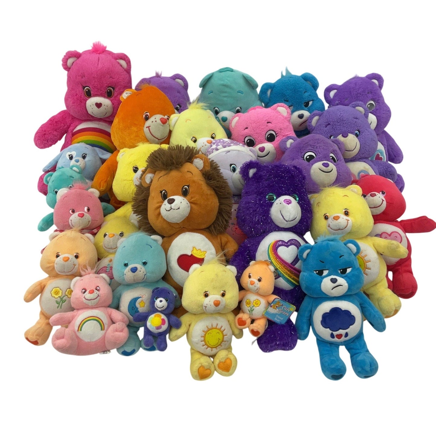 Preowned Stuffed Animals Mix LOT 13 lbs Care Bears Character Plush Dolls Cousins - Warehouse Toys