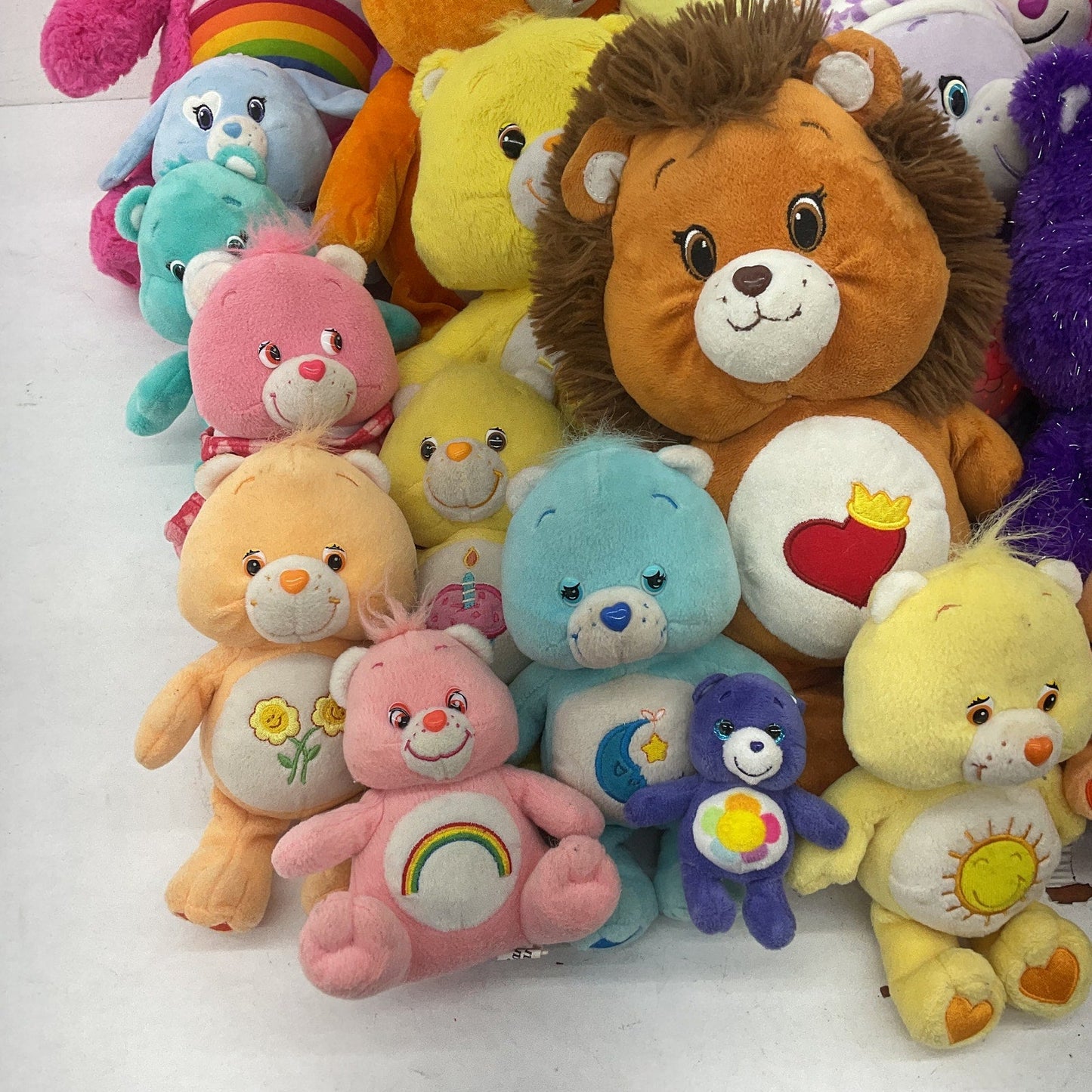 Preowned Stuffed Animals Mix LOT 13 lbs Care Bears Character Plush Dolls Cousins - Warehouse Toys