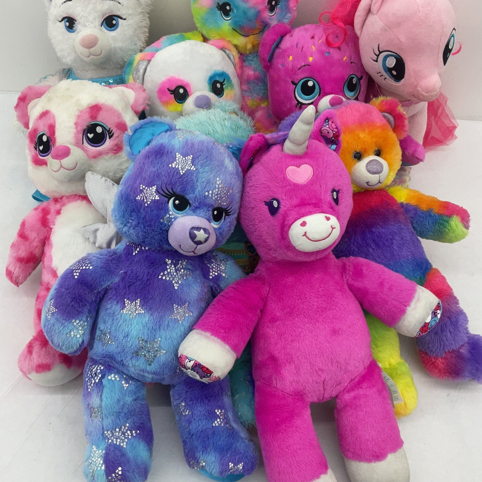 Preowned Stuffed Animals Mixed LOT 12 lbs BABW Plush Dolls Build a Bear Workshop - Warehouse Toys