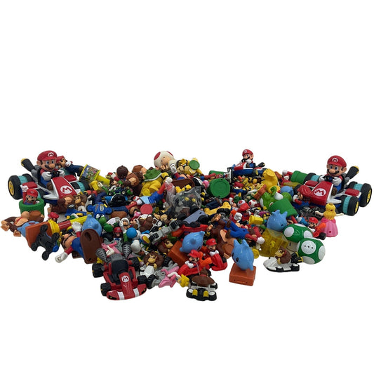 Preowned Super Mario Action Figure Collection 15 lbs Kart Donkey Kong Toad - Warehouse Toys