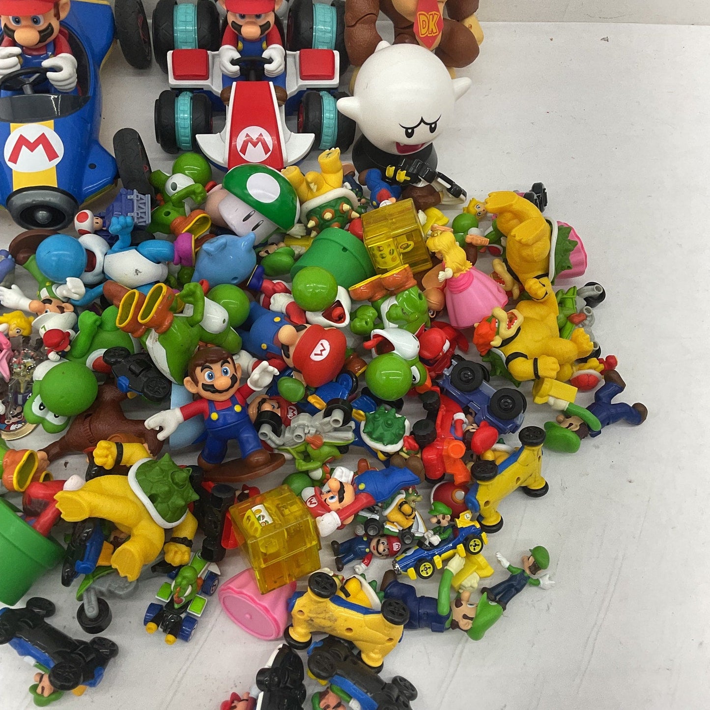 Preowned Super Mario Kart Action Figures 10 lbs Vehicles Toys Accessories LOT - Warehouse Toys