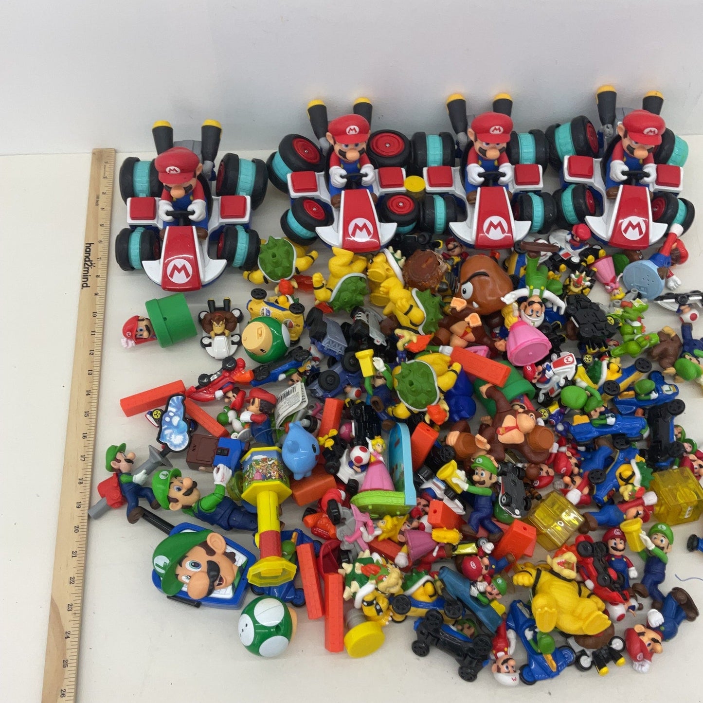 Preowned Super Mario Kart Action Figures Vehicles Toys Accessories LOT 15 lbs - Warehouse Toys