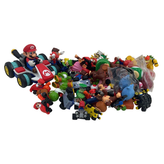 Preowned Super Mario Kart Action Figures Vehicles Toys Accessories LOT 6 lbs - Warehouse Toys