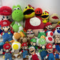 Preowned Super Mario Pacman Plush LOT Mixed 13 lbs Yoshi Bowser Luigi Bob - omb - Warehouse Toys