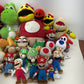 Preowned Super Mario Pacman Plush LOT Mixed 13 lbs Yoshi Bowser Luigi Bob - omb - Warehouse Toys