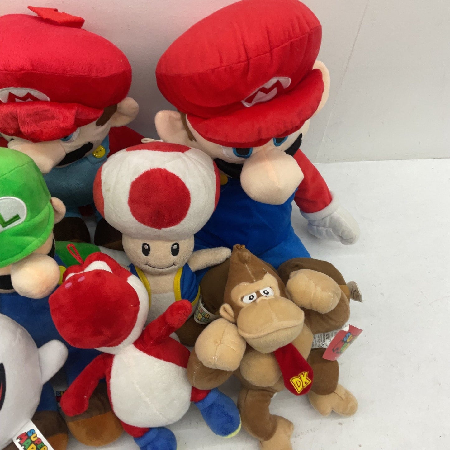 Preowned Super Mario Plush Toys Mixed 5 lbs LOT Peach Boo Ghost Donkey Kong - Warehouse Toys