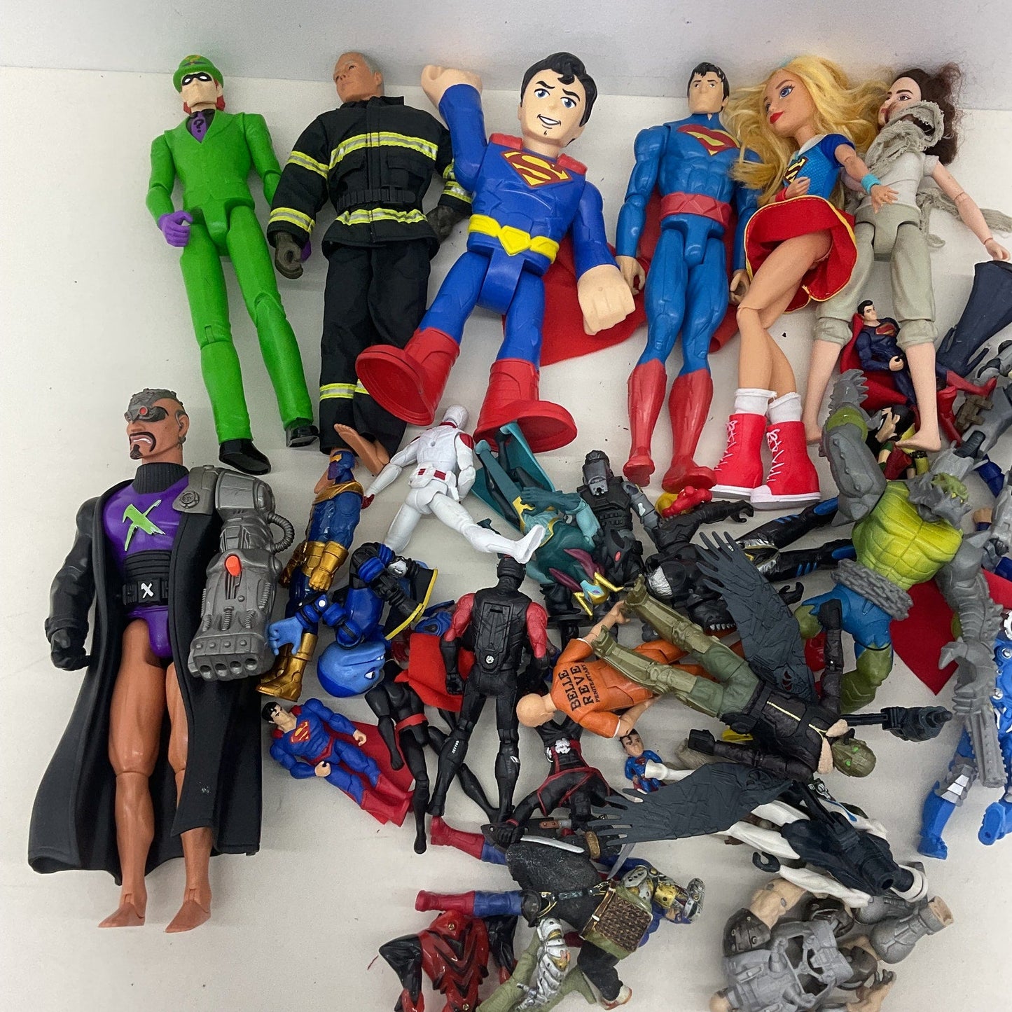 Preowned Superhero Action Figure Bulk Wholesale Toy lot Superman Riddler DC - Warehouse Toys