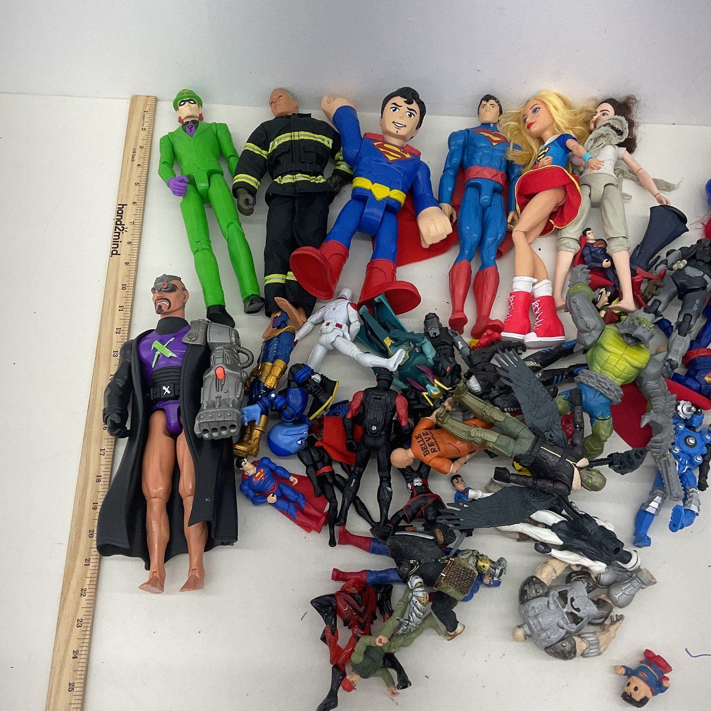 Preowned Superhero Action Figure Bulk Wholesale Toy lot Superman Riddler DC - Warehouse Toys