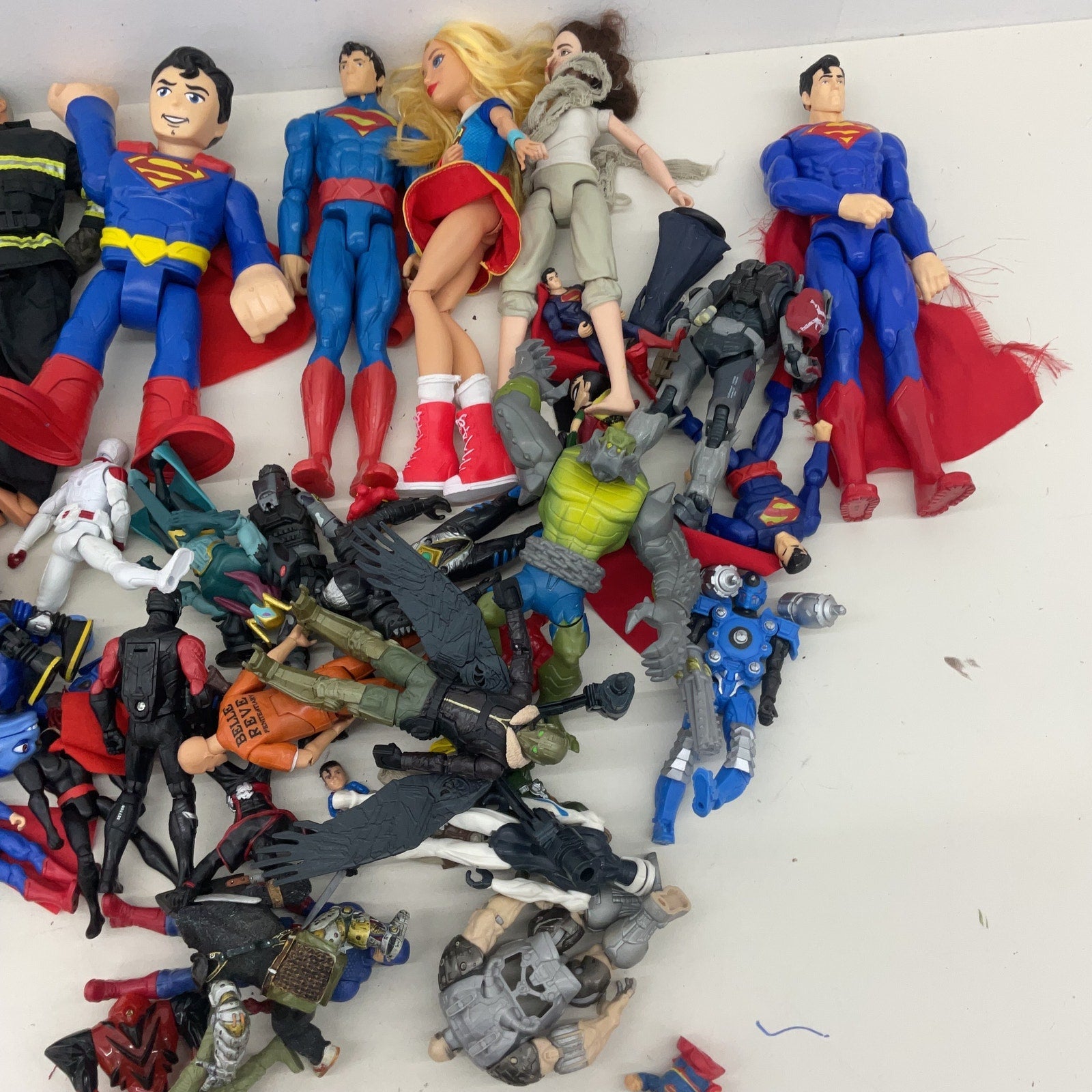 Preowned Superhero Action Figure Bulk Wholesale Toy lot Superman Riddler DC - Warehouse Toys