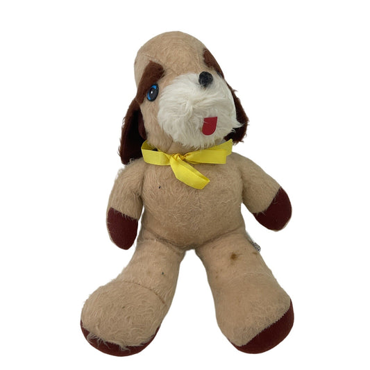 Preowned Tan & Brown Stuffed Animal Vintage 1970s Large Novelty Prize Dog Plush - Warehouse Toys