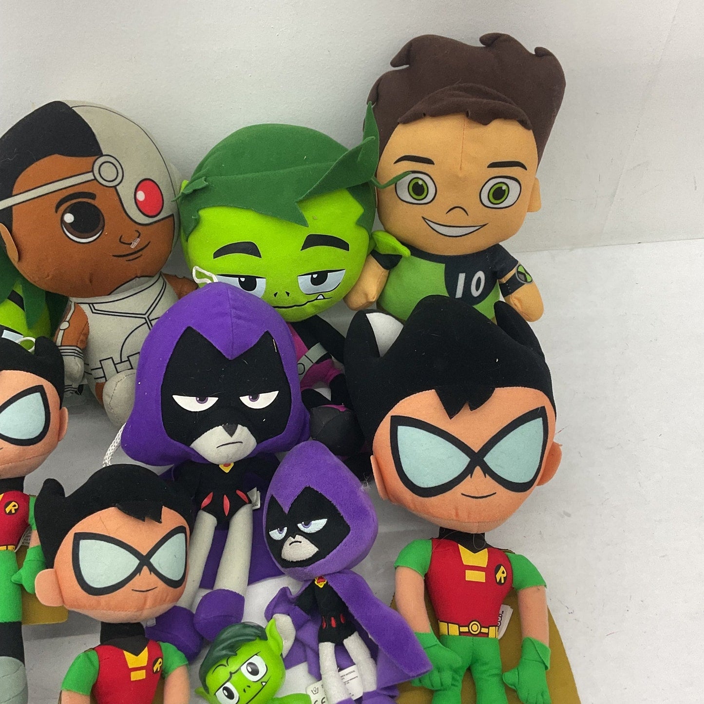 Preowned Teen Titans Mixed Random Character Plush Dolls Stuffed Animals Toys LOT - Warehouse Toys