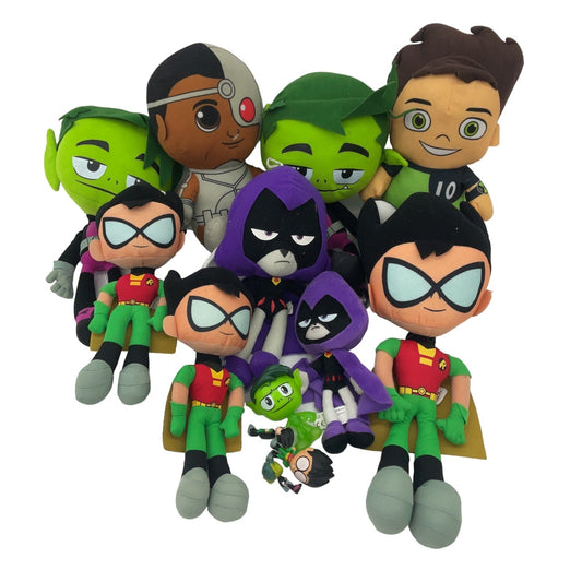 Preowned Teen Titans Mixed Random Character Plush Dolls Stuffed Animals Toys LOT - Warehouse Toys