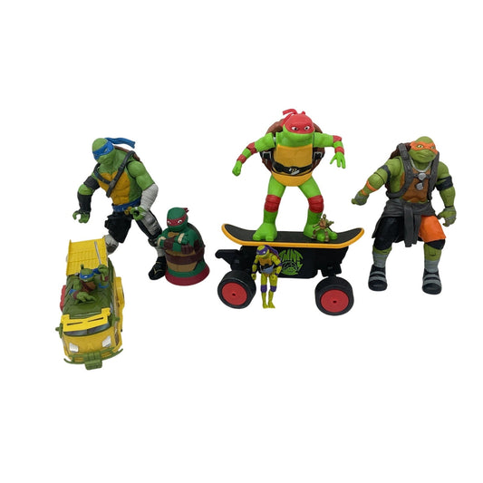 Preowned TMNT Action Figure Collection Ninja Turtles LOT 6 lbs Toys Vehicles - Warehouse Toys