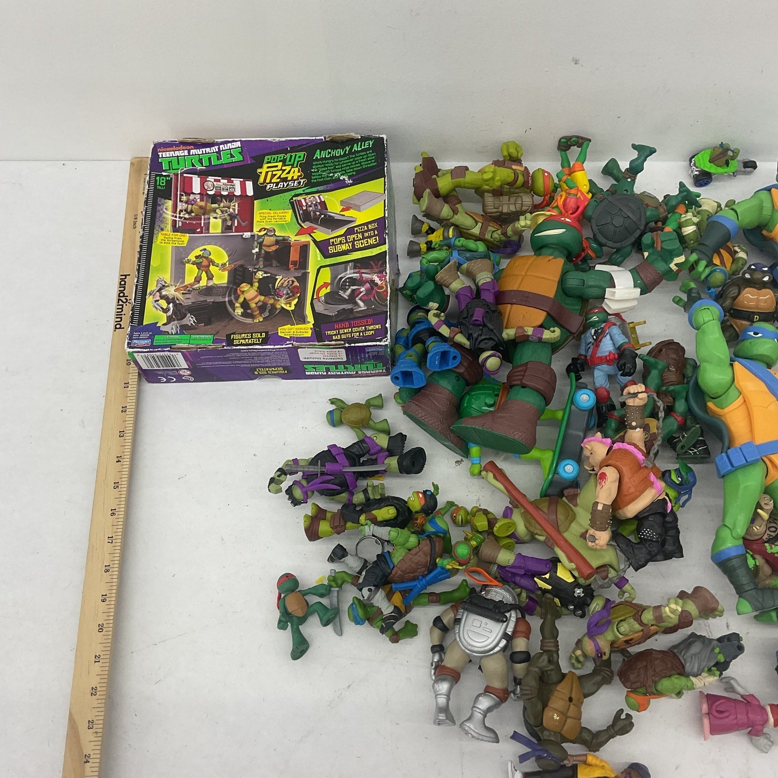 Preowned TMNT Action Figure Collection Ninja Turtles LOT Toys Vehicles 10 lbs - Warehouse Toys