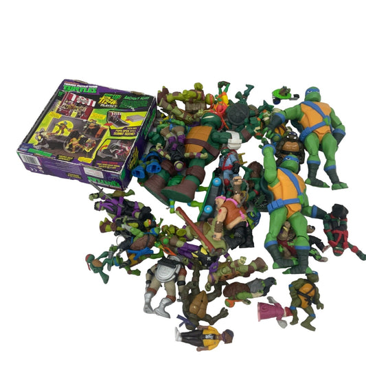 Preowned TMNT Action Figure Collection Ninja Turtles LOT Toys Vehicles 10 lbs - Warehouse Toys