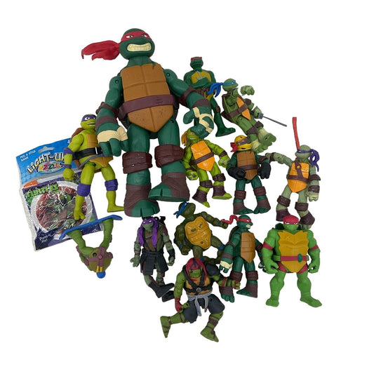 Preowned TMNT Action Figure Wholesale Toy Lot Ninja Turtles Green Plastic - Warehouse Toys