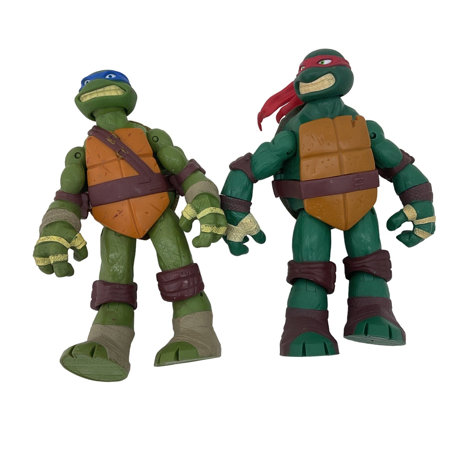 Preowned TMNT Green Action Figures Raphael Leonardo Ninja Turtles - Warehouse Toys