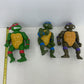 Preowned TMNT Large Poseable Ninja Turtles Figures LOT Donatello Raphael Leo - Warehouse Toys