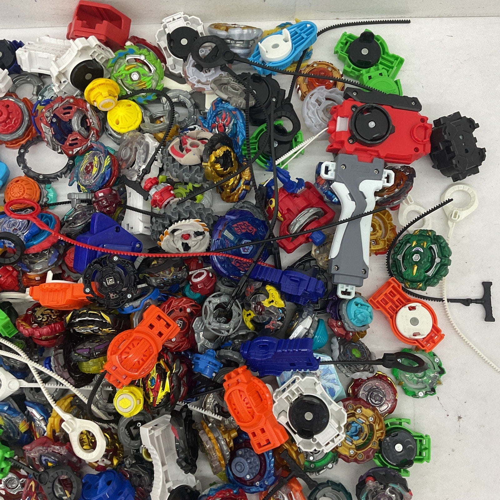 Preowned Toys 10 lbs Beyblades Action Figure Collection LOT Toy Figures Parts - Warehouse Toys