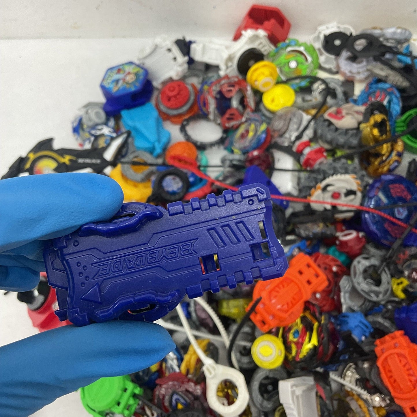 Preowned Toys 10 lbs Beyblades Action Figure Collection LOT Toy Figures Parts - Warehouse Toys