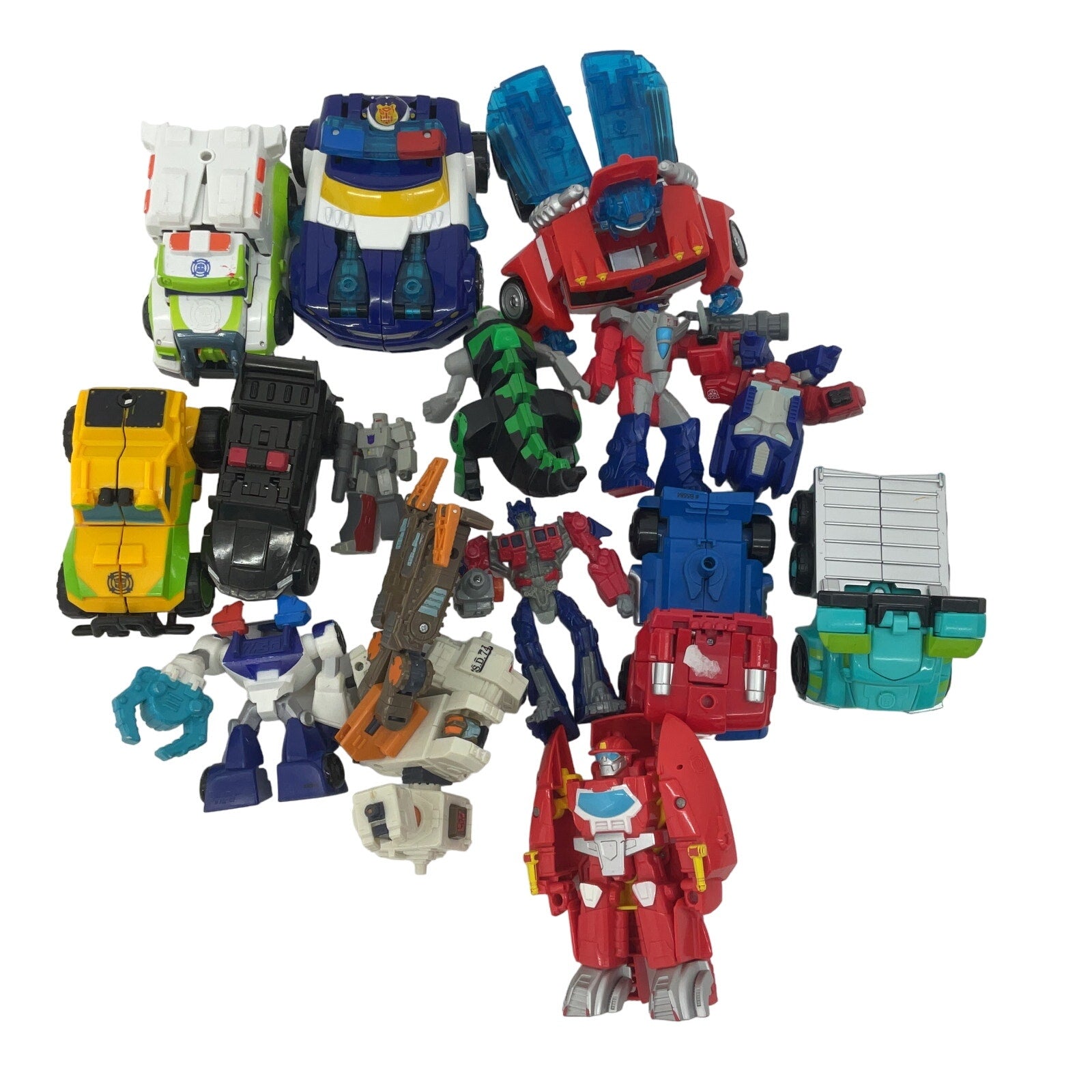 Preowned Transformers Action Figure Collection Vehicles Toys Rescue Bots - Warehouse Toys