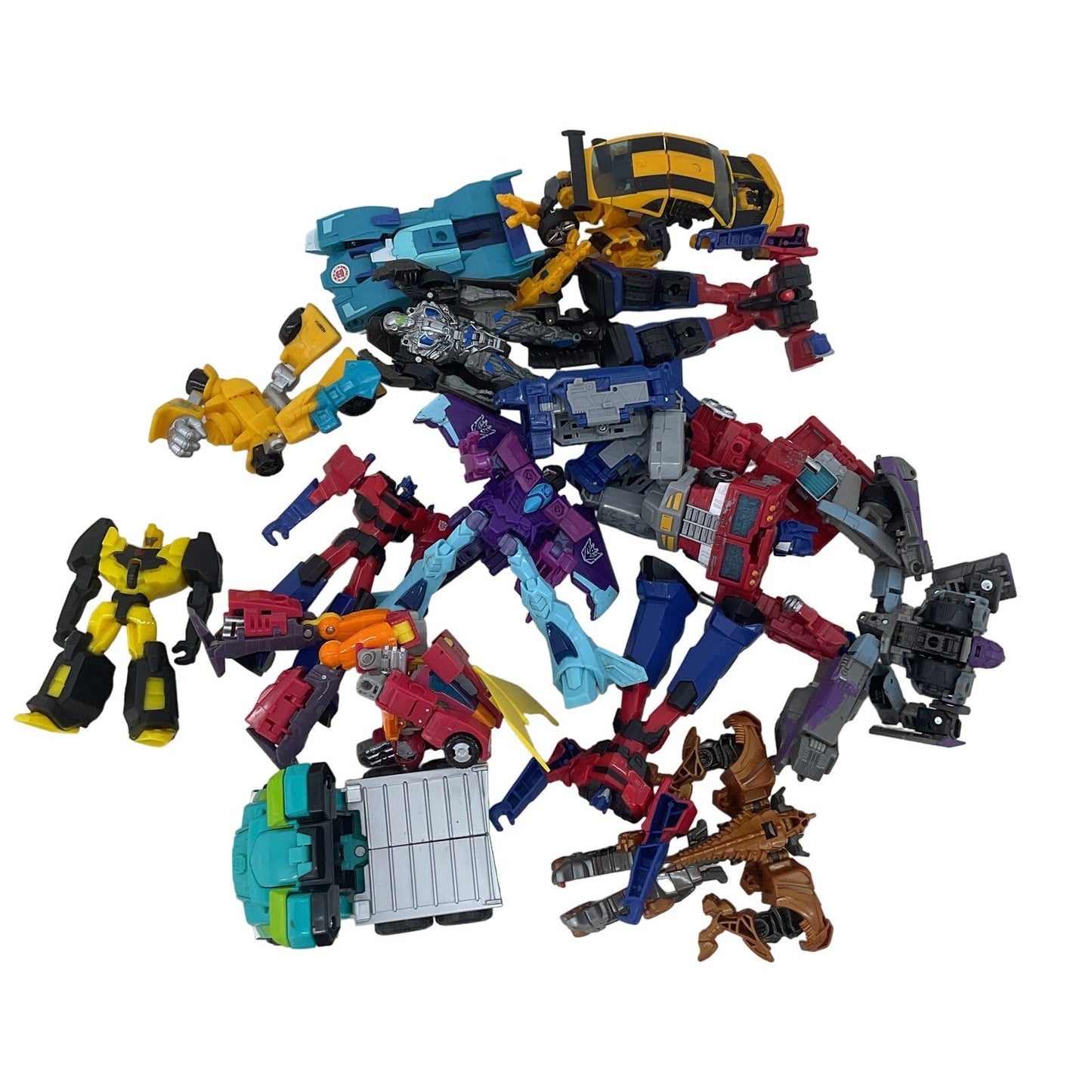 Preowned Transformers Action Figure - Multicolor Plastic Toy Lot - Warehouse Toys